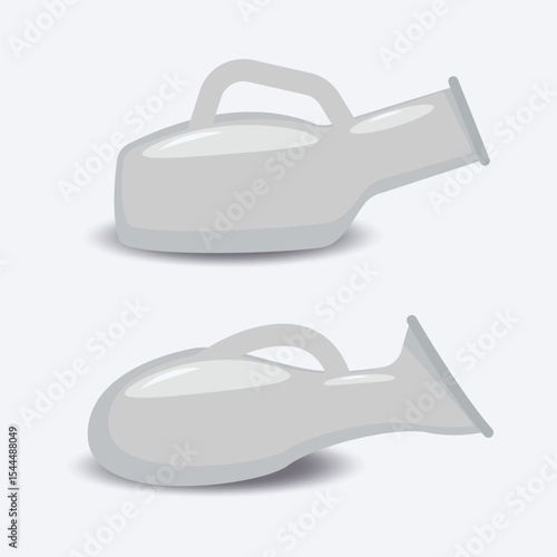 Plastic urinal for Ladies and gents graphic design illustration