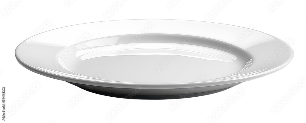 Porcelain side plate isolated on transparent background. Generative AI. Porcelain side plate isolated on transparent background. Generative AI.