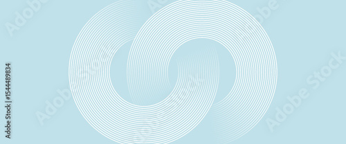 Modern abstract background. Glossy white gradient circle lines. Minimal geometric pattern. Simple graphic elements. Futuristic concept. Suitable for cover, poster, banner, brochure, eps10.
