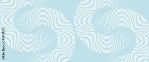 Modern abstract background. Glossy white gradient circle lines. Minimal geometric pattern. Simple graphic elements. Futuristic concept. Suitable for cover, poster, banner, brochure, eps10.