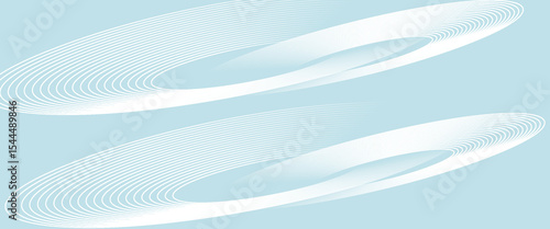 Modern abstract background. Glossy white gradient circle lines. Minimal geometric pattern. Simple graphic elements. Futuristic concept.