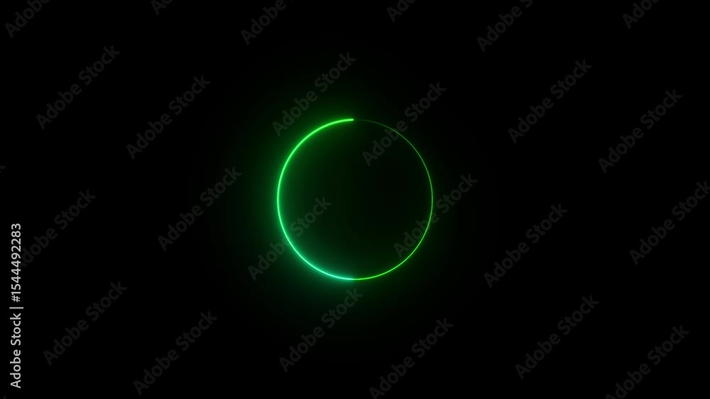 neon line glowing circle frame background.Neon abstract circle shape line animation. repetitive motion animation. isolated on black. neon line glowing circle frame background.Neon abstract circle shape line animation. repetitive motion animation. isolated on black.