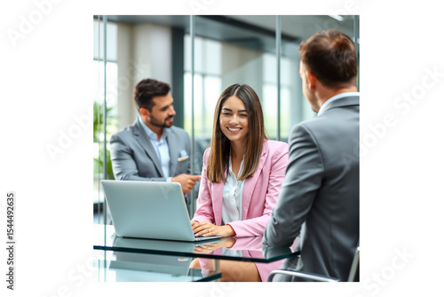 business team working together in office