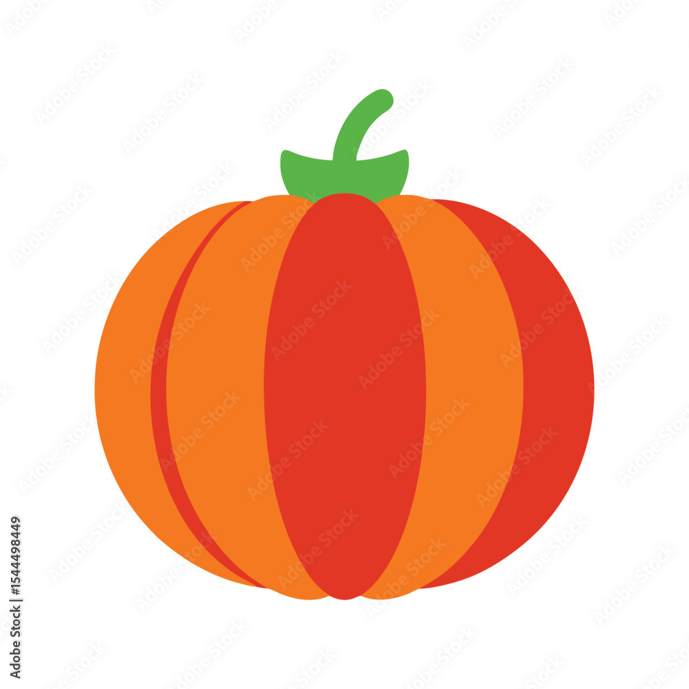 Obraz premium Halloween Pumpkin Vector Illustration