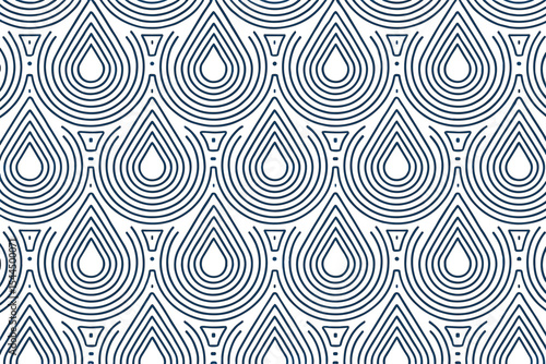 Geometric pattern of concentric water droplets on a light background.