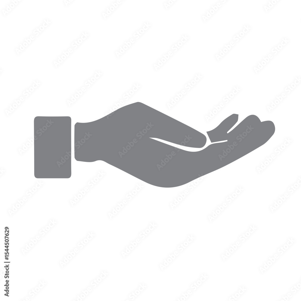 Fototapeta premium ICON palm up