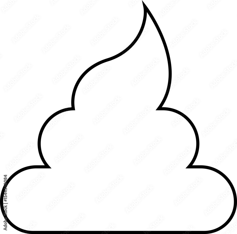 Fototapeta premium Poop emoji icon . Emotional shit vector. Happy emoji, emoticons and sad. Pin, patch, stamp, icon, sticker isolated on transparent background. Cartoon emoji faces in different expressions.