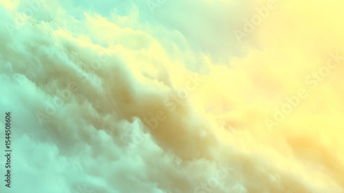 Dreamy pastels dance across ethereal clouds, evoking serenity and contemplation, reminiscent of Holi and Dia de la Paz