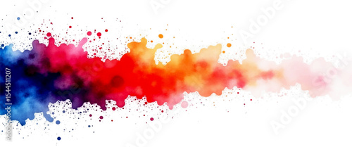 Vector abstract watercolor colorful brush ink background 