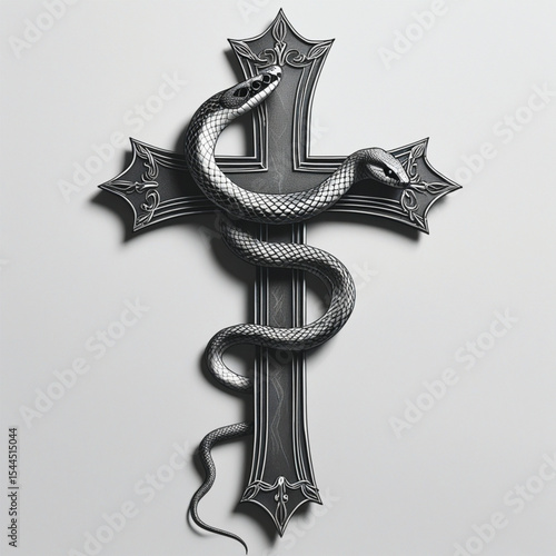 overtake with snake on white background