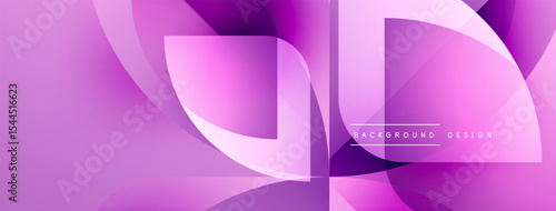Abstract purple background. Dynamic flowing shapes create modern design. Gradient shades offer visual depth, smooth transitions.
