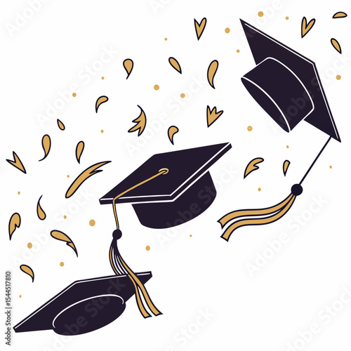 vector illustration of a black hat