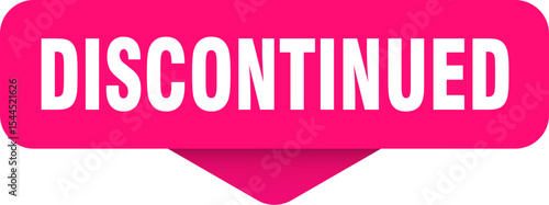 discontinued sticker. discontinued sign on transparent background