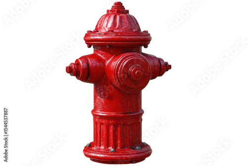 Red fire hydrant against black background (1)
