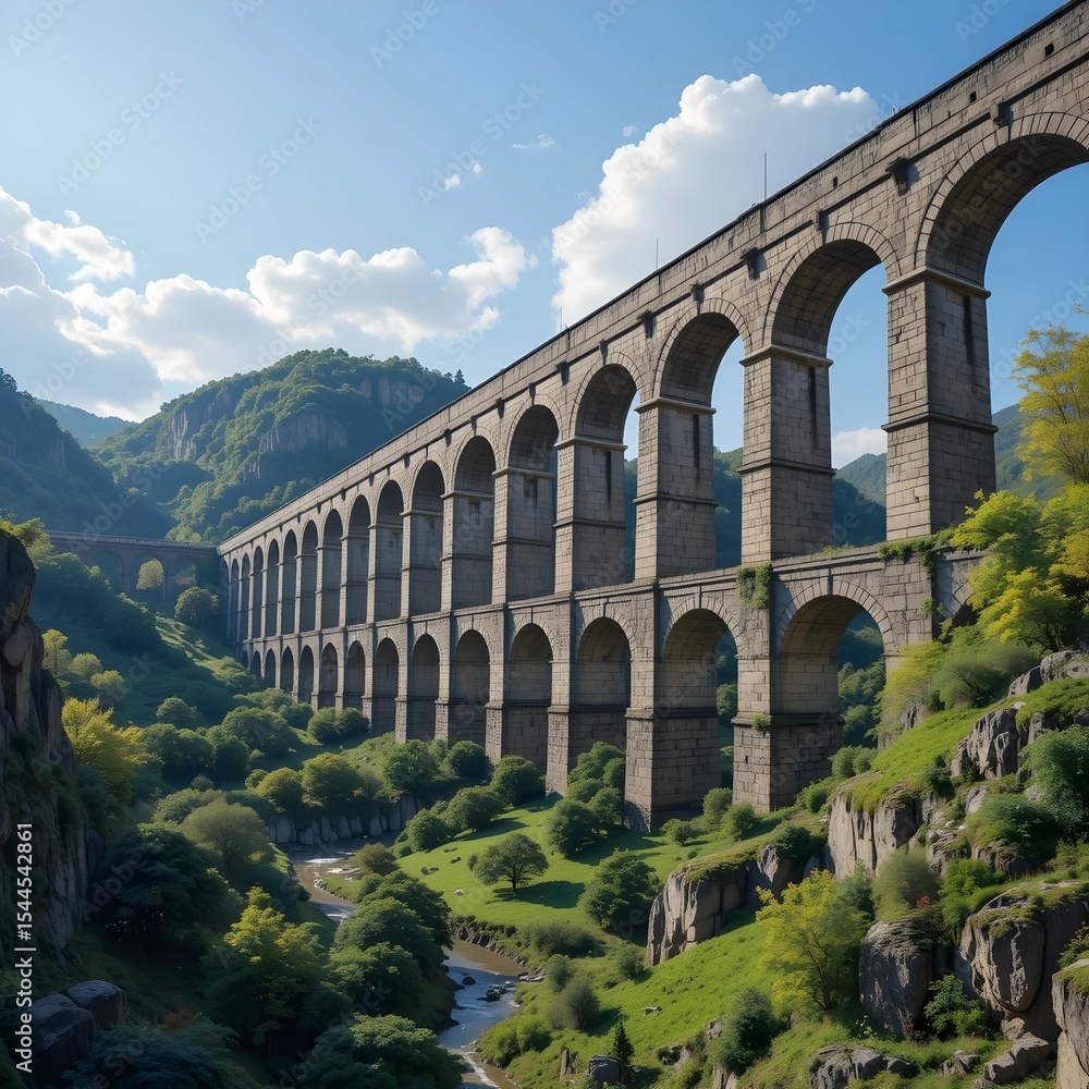 Fototapeta premium aqueduct, AI Generated