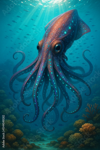 octopus in the sea