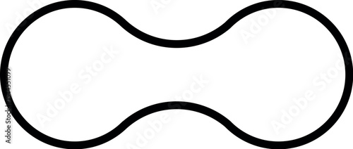 Illustration of download simple peanut shape vector illustration for graphic design and creative projects free use 100 char vector