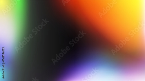 Film light leak photo effect with vintage overlay and background filter for retro camera or old movie. Grain and lens flare by analog texture with noise, dust, and gradient.