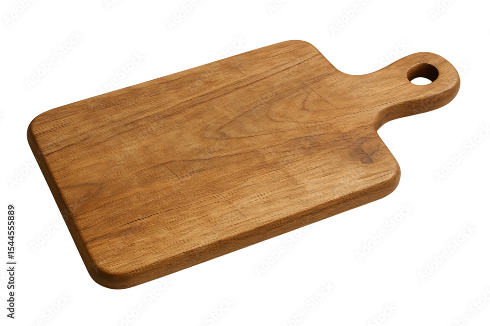 Chopping board made of natural wood isolated on transparent background Chopping board made of natural wood isolated on transparent background