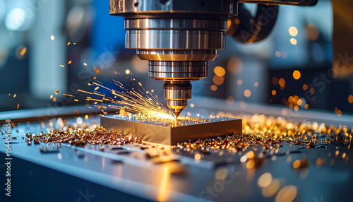 a high-precision machine cutting