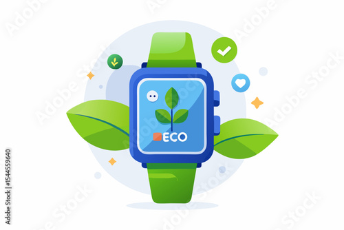 eco smartwatch recycled strap plant