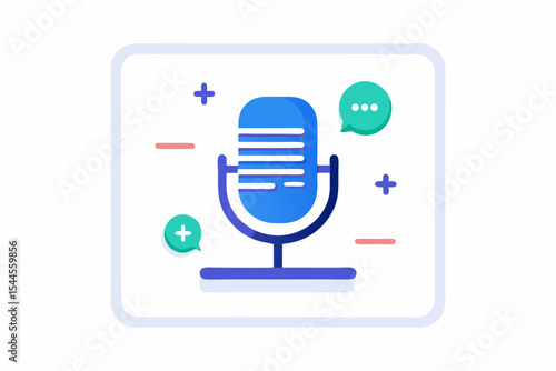 speech text application waveform mic