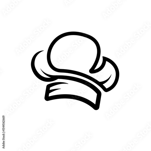 chef hat logo and icon vector design template