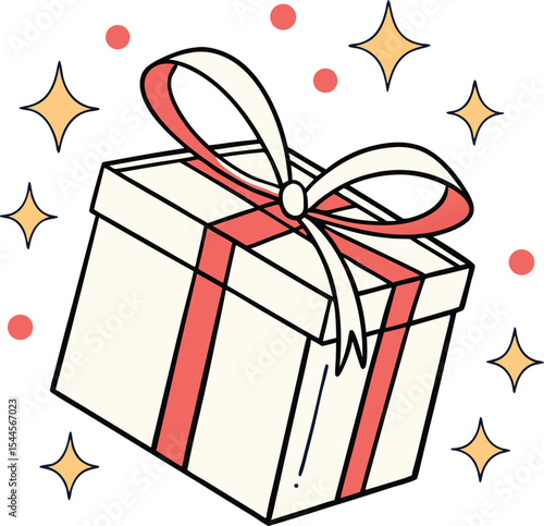 A charming gift box design perfect for branding projects needing a festive touch ideal for websites logos and marketing materials adding a delightful element to your design