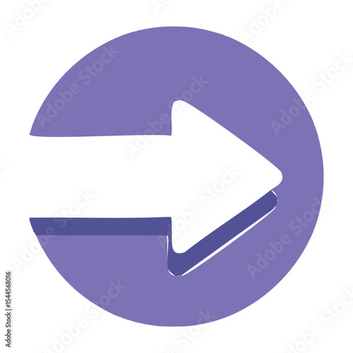 Circular UI Arrow - Solid Style
