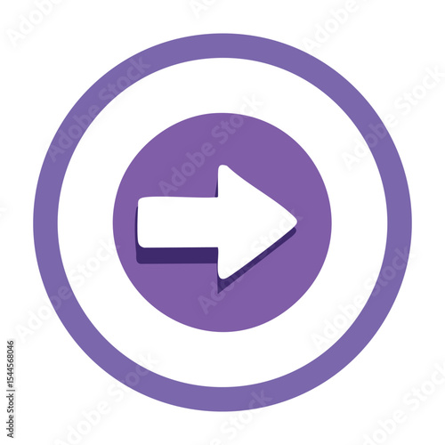Solid Arrow in Circle Icon
