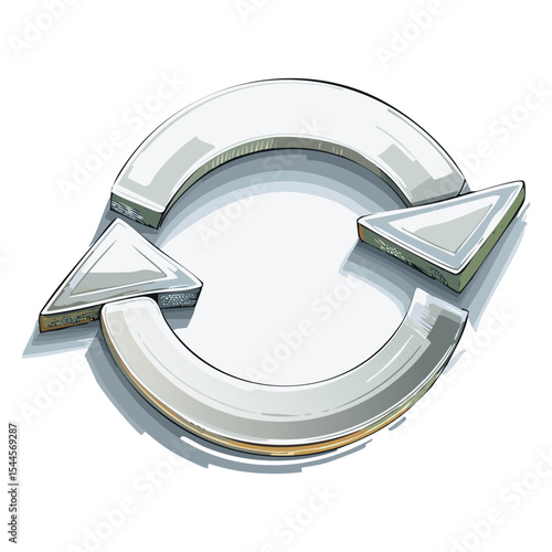 Circular Arrow Reload Outline
