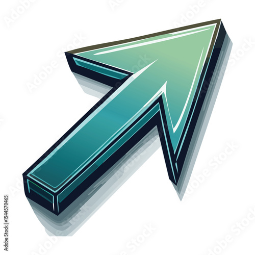 3D Style Upward Arrow
