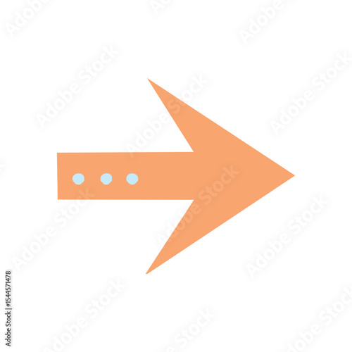 Peach Rightward Arrow Symbol
