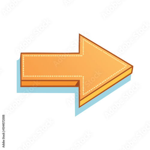 Peach Forward Arrow Icon
