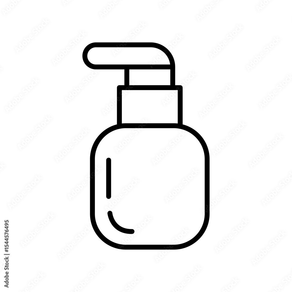 Lineart Icon nail glue beauty accessories for salon branding Lineart Icon nail glue beauty accessories for salon branding