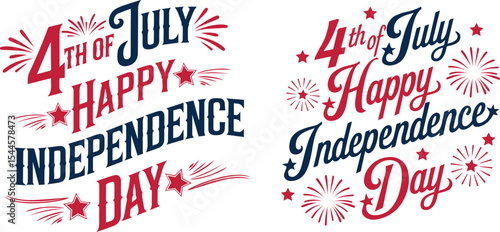 Happy American 4th of July Independence Day Typography t shirt design, United States July holiday celebration. Vector illustration.