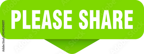 please share sticker. please share sign on transparent background