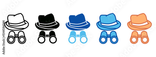 Explorer Icon Set Multiple Style Collection