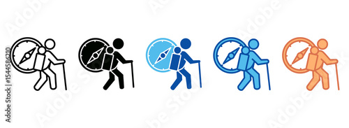 Adventurer Icon Set Multiple Style Collection