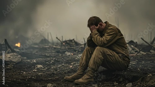 Soldier depressed after war