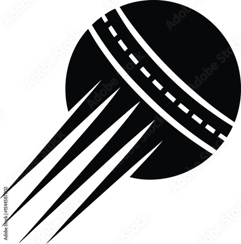 Abstract black and white graphic representing speed and motion with a road and trailing lines