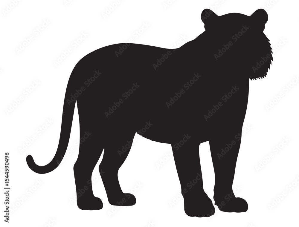 Obraz premium Bengal Tiger Silhouette