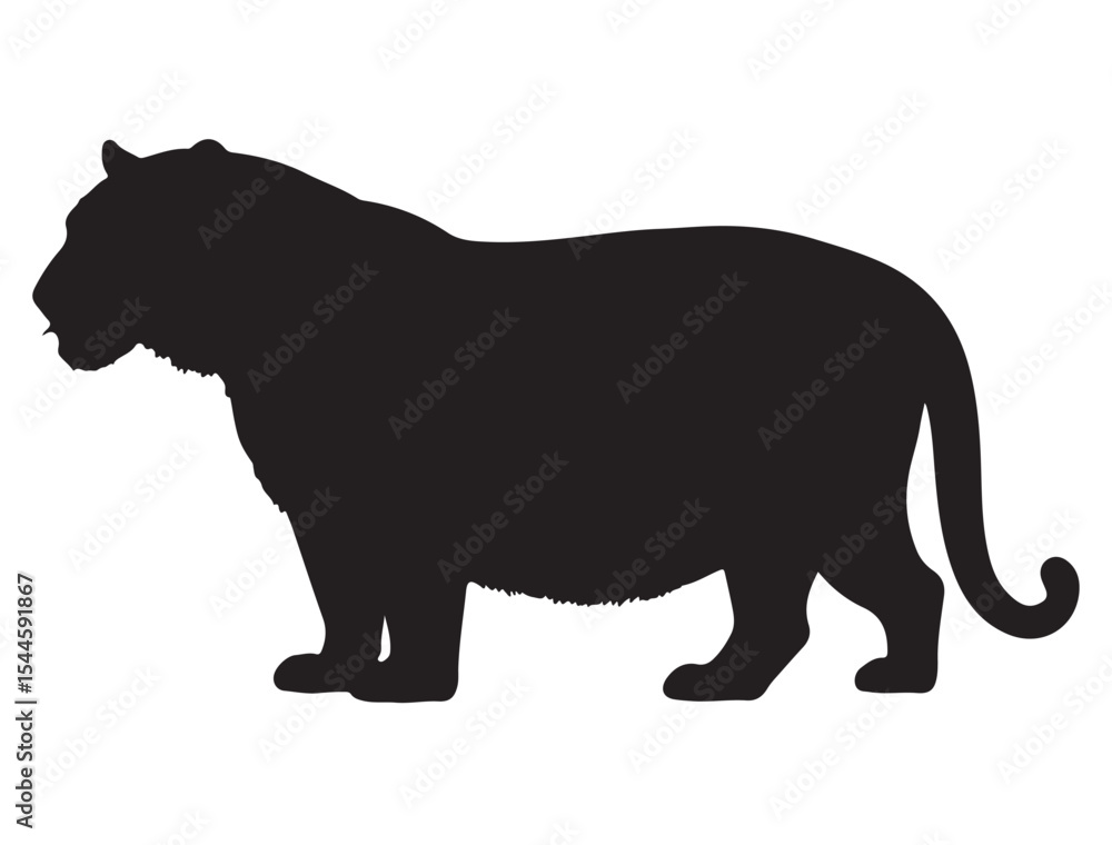 Fototapeta premium Bengal Tiger Silhouette