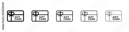 Gift card icon. graphic icon design template