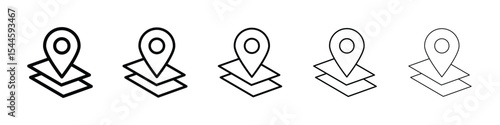 Land layer location icon. graphic icon design template