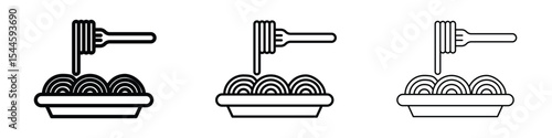 Spaghetti icon. graphic icon design template