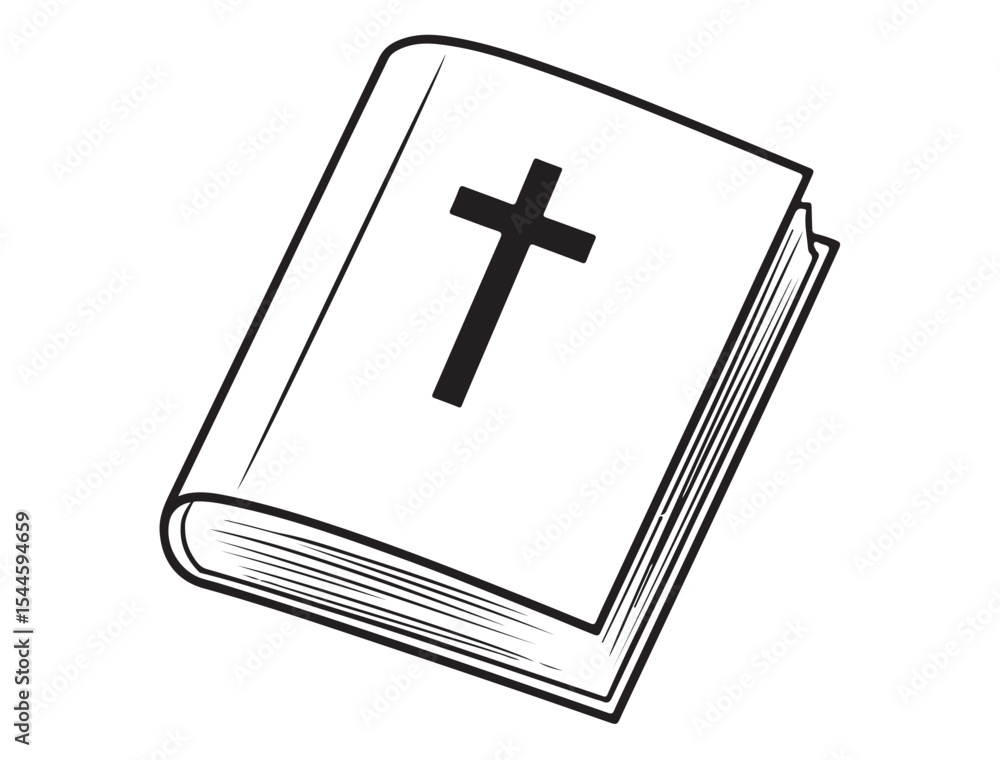 Fototapeta premium Bible Silhouette