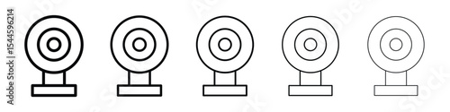 Webcam icon filled flat sign concept for web design.