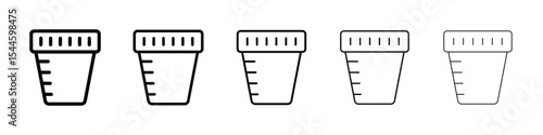 Urine test icon filled flat sign concept for web design.