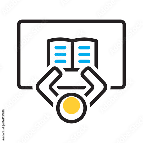 Vector multi color icon for ead